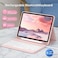 ZOOMEE Keyboard Case for iPad (A16) 11th Generation 11 Inch 2025, iPad 10th Gen 10.9 Inch 2022, Slim Thin &amp; Light Wireless Detachable Proof Folio Keyboard Cover with Pencil Holder - Pink