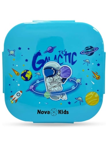 Nova Kids Square 1000ml Bento Lunch Box - Astronaut Blue