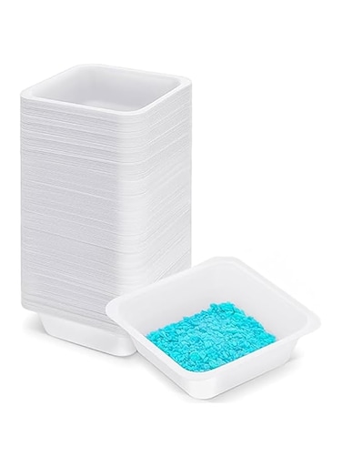 King Mariot Medical Equipments Weighing Boat Weighing Dish   41mm x 41mm &amp; 89mm x 89mm   Disposable PS Material   Anti-Static &amp; Biologically Inert (41mm x 41mm (25 Pcs))