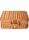 HUIJ Imitation Rattan Picnic Basket,Storage Basket,Country Style Picnic Basket,Outdoor Picnic Basket For Picnics,Parties And BBQs Picnicware