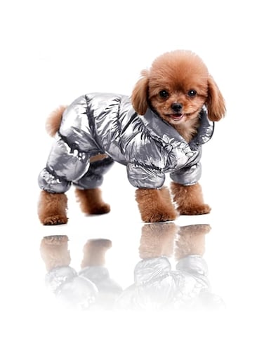 Sweet seven Winter Warm Waterproof Puppy Down Jacket - Lightweight Outdoor Padded Pet Vest for Small Dogs, Windproof Snowsuit Cold Weather Apparel（Size L）