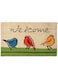 DII Natural Coir Doormat Outdoor Welcome Mat, 17x29, for The Birds