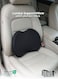 Lowerback Soft Lumbar Support Pillow for Driving Seat Orthopedic Memory Foam Lumbar Pillow for Lower Back Pain Relief, Lumbar Support Cushion for Car Seat, Office Chair with Skin-friendly 3D mesh Cover and Dual Adjustable Straps 46x34x10cm