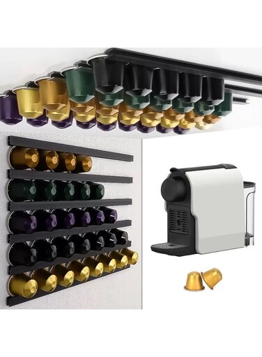 DIY Stick-On Wall-Mounted Coffee Bean Storage Rack