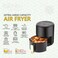 6L Digital Air Fryer 2400W Oil-Free Cooker with Touch Control, Multi-Function &amp; Rapid Air Cooking