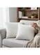 Home Luxury Cushion Filler, Decorative Pillow Inserts (Pack of 2, White) - Square Indoor Bed and Couch Pillows - Hollowfibre Cushion Fillers (Pack of 2, 40 x 40 cm)