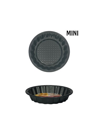 Non-Stick Mini Tart Pan 10Cm X 1.85Cm - Black