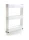 Rolling Storage Rack White 54x72x13cm