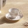 Home Alina New Bone China Tea Cup &amp; Saucer 220ml -White