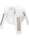eWINNER Solar Powered 360 Degrees Rotating Turntable Watch Phone Jewelry Display Stand with LED Light (White)