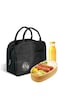 EKIND Insulated Lunch Bag for Men &amp; Women, Reusable Leakproof Cooler Lunch Tote, Small Portable insulation bag, Thermal Lunch Box for Work, Travel, Picnic (Black)