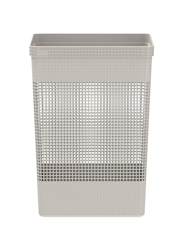 OU Grid Laundry Basket, 49 Liter Capacity, Beige