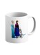 Frozen Character Character Printed Ceramic Coffee Mug Blue/White