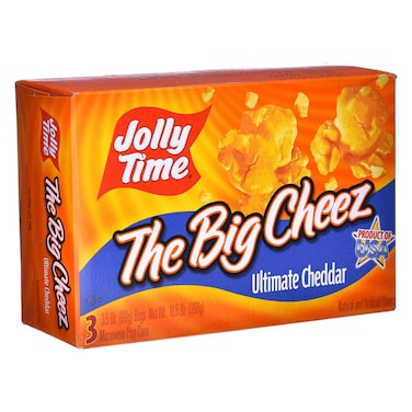 Jolly Time The Big Cheese Ultimate Cheddar Microwave Popcorn, 298g