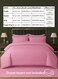 MAXQON 6-Piece Duvet Cover Set &ndash;King Size, Includes 1 Duvet Cover(220x240cm), 1 Fitted Sheet(180x200+30cm) 4 Pillowcases(53x75cm), Color Pink