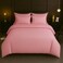 MAXQON 6-Piece Duvet Cover Set &ndash;King Size, Includes 1 Duvet Cover(220x240cm), 1 Fitted Sheet(180x200+30cm) 4 Pillowcases(53x75cm), Color Pink
