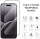 For Iphone 16 Plus Screen Protector, Tempered Glass [Full Adhesive][Full Coverage] [Bubble-Free] [Anti Scratch] HD Clear High Responsive Screen Protector for Iphone 16 Plus 2024 Black