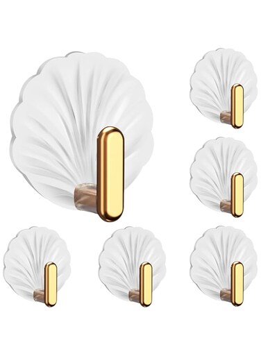 REMEL Wall Hooks 13lb(Max) Transparent Seamless Coat Hooks,Waterproof and Oilproof,Bathroom Kitchen Heavy Duty Self Adhesive Hooks,9 Pack