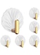REMEL Wall Hooks 13lb(Max) Transparent Seamless Coat Hooks,Waterproof and Oilproof,Bathroom Kitchen Heavy Duty Self Adhesive Hooks,9 Pack