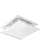 Air Conditioner Deflector for Ceiling Central Air Conditioning,Air Conditioning Deflector Prevent The Cold Air from Blowing Straight,Angle Adjustable,Easy Installation,Cloth+Stainless Steel (60&times;60CM)