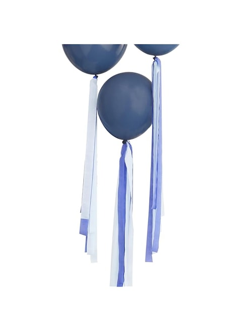 Ginger Ray Blue Streamer Balloon Tails, One Size