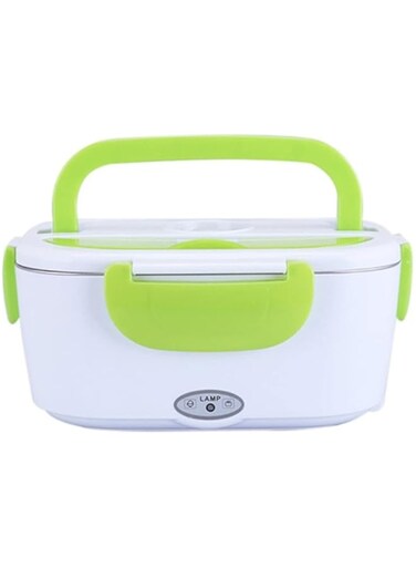 Dubai Gallery Multifunctional Portable Electric Heating Lunch Box Green/White 9.37 X 6.69 X 4.25Inch AMZ-N26215560A