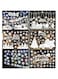 Christmas Window Clings, White Snowflakes Christmas Theme Festival stickers (6 Sheets)，Reusable electrostatic window sticker，Santa &amp; Christmas Reindeer Stickers，for Christmas Decoration Ornaments&hellip;