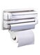 Dubai Gallery 3 Layer Food Wrap And Tissue Dispenser White