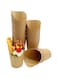 KINGZHUO Disposale Take-out Party Frozen Dessert Supplies Baking Cakes Egg Waffle French Fries Chips Ice Cream Snacks Kraft Paper Cups Holder, 14 Ounce, 50 Pcs
