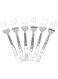 Raj Symphoney Dessert Fork 6 Pieces Set, 23 cm, SCTS02, Sweet Fork , Pastry Fork , Dessert Utensil
