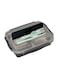 3-Grid Microwave Leakproof Lunch Box Black 26 x 6 x 20centimeter