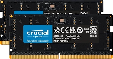 Crucial 64GB DDR5 4800 MHz SO-DIMM Memory Kit (2 x 32GB) (International Version)