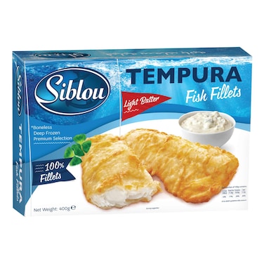 Siblou Tempura Fish Fillets, 400g