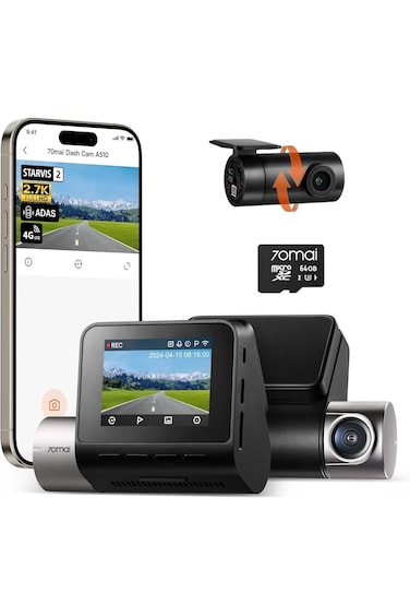 70mai Dash Cam 4K T800-41 + 512GB