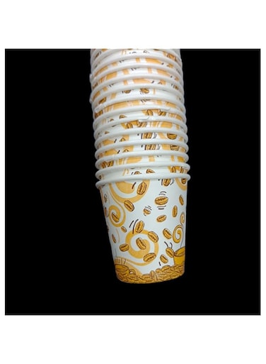 Alsaqer Paper Kahwa Cups 500-Pieces, 2.5 oz Capacity, Coffee Bean