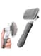 Dog Brush Cat Brush Grooming Comb,Self Cleaning Cat Dog Slicker Brushes with Smooth handle,Pet Grooming Tool with Cleaning Button for Cat Dog Shedding Brush Cat Dog Massage Clean Tangled Brush(Grey)