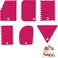 NiCoLa 6PCS Cake Scraper Set - Red Cake Smoothing Tools for Decorating