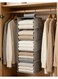 Closet Organizer &acirc;&euro;&ldquo; 5-Shelf Storage Unit, Collapsible &amp; Portable, for Bedroom, Dorm, Pantry, RV, Camper &acirc;&euro;&ldquo; Grey Linen Fabric with Sturdy MDF Board