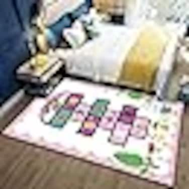 Solid Soft Non-Slip Absorbent Living Room Carpet 80x120 cm