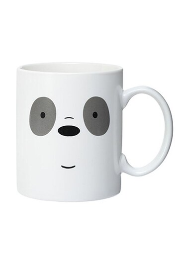 Panda Printed Ceramic Coffee Mug White/Black