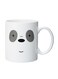 Panda Printed Ceramic Coffee Mug White/Black