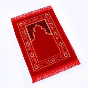 STARGOLD Traditional Turkish Prayer Mat 80x120 cm Large Portable Multicolor Islamic Prayer Rug, Janamaz Sajjadah For Men And Women
