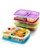 3 Pack Bento Lunch Box With 3 Compartments, Meal Prep Container, Bpa-Free Stackable Plastic Leakproof Food Storage Box, Microwave, Dishwasher &amp; Freezer Safe