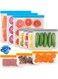 10 Pack Reusable Bags Silicone, Food Storage Bags Preserving Food Container For Cooking Lunch Snack
