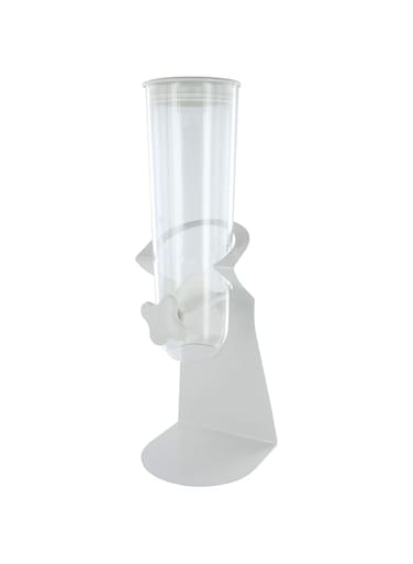 Cuisine Art Cereal Dispenser with Metal Base Large Grains Dispenser Dry Food Dispenser Candy Dispenser for Store, home &amp; others Coffee Beans Nut Snacks Kitchen Cereal Container Storage White