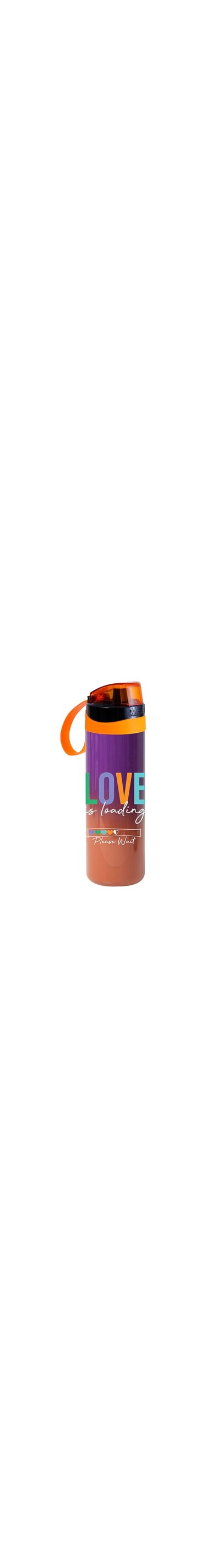 Solmazer Herevin 750ml Poly-Carbonate Sports Bottle Food-Grade Water Bottle - Love is Loading Design