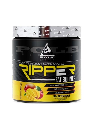 بول نوتريشن ريبر لحرق الدهون، 50 حصة - مكمل غذائي قبل التمرين للطاقة والتركيز (مانجو استوائي)