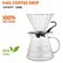 Mimelon Drip Coffee Maker 9 Pc V60 Coffee Kit Set   Manual Coffee Dripper Pour Over Coffee Maker Set with Portable Case, Coffee Grinder, Kettle, &amp; Filter (CAUSAL BLACK)