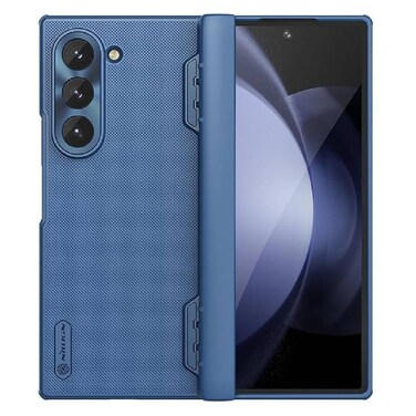 Nillkin Super Frosted Shield Matte Cover Case for Samsung Galaxy Z Fold 6 (7.6" inch) [Creative Hinge Protection] Anti-Scratch &amp; Shockproof, Protective Slim Case (Blue)