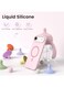 Mobcos iPhone 17 Air Pink Elite Ring Premium Silicone MagSafe Case for iPhone   Silky Soft Touch   Military-Grade Shockproof Protection   Strong Magnetic Compatibility   Luxury Slim Cover